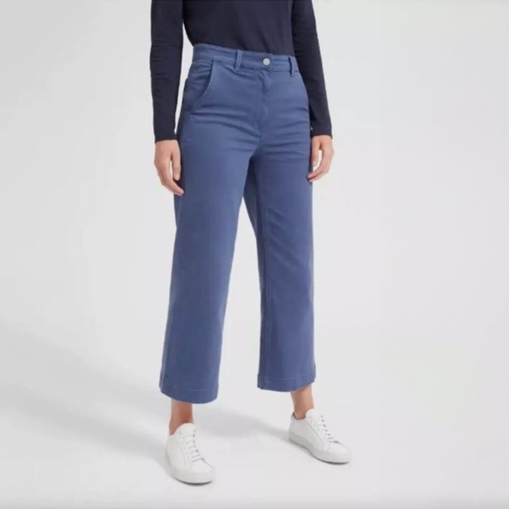 Everlane The Wide Leg Cropped High Rise Ankle Pant Size 2
